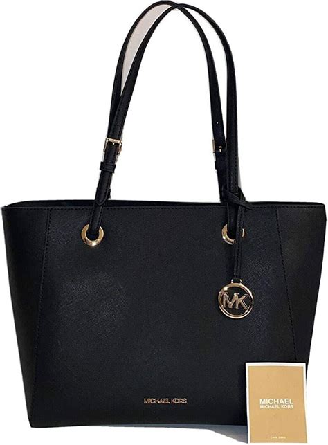 michael kors walsh tote black|Michael Kors black medium tote.